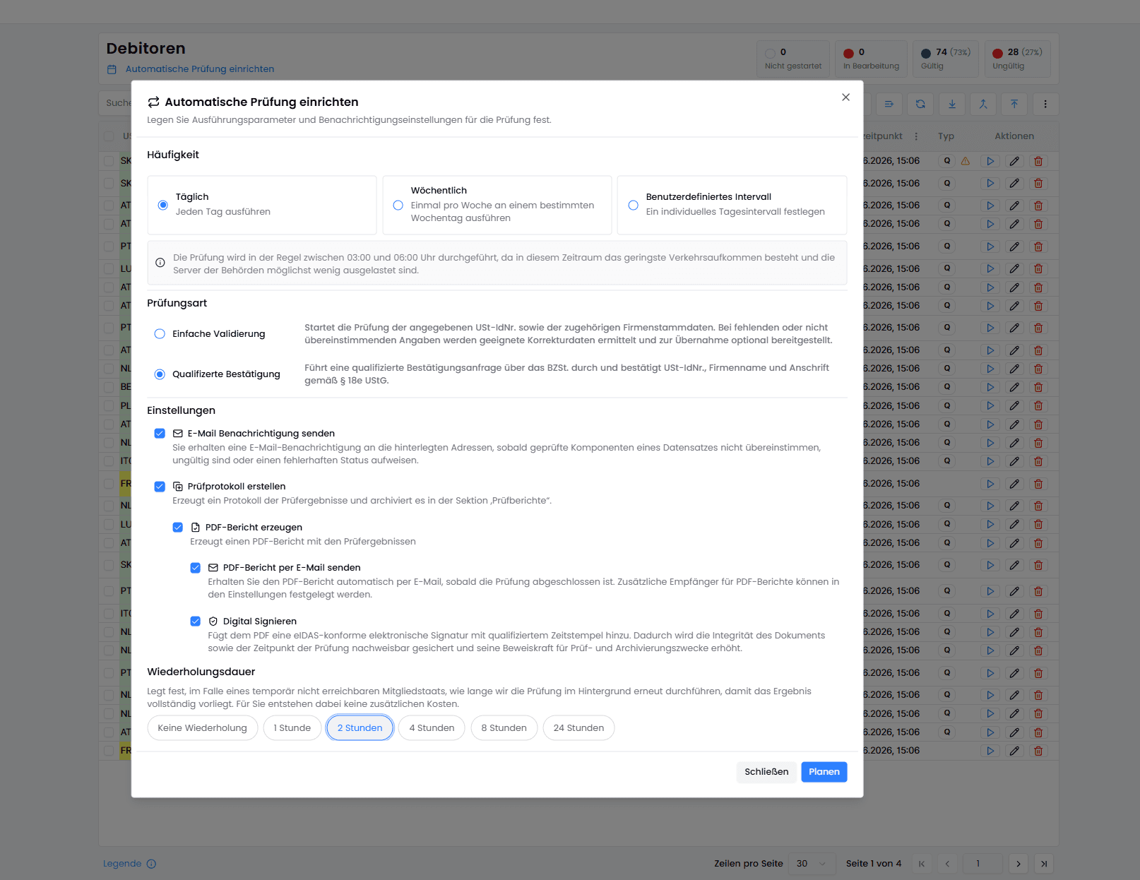 Automatisches Monitoring